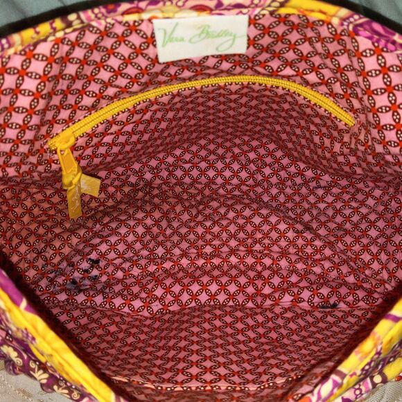 Vera Bradley Saddle Up Crossbody Bag-Bali Gold-Retired Pattern-Magnetic Closure - Picture 7 of 11